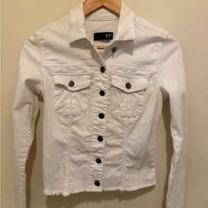 Kut from the Kloth White Denim Jacket